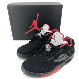 【中古】 NIKE AIR JORDAN 5 RETRO LOW "ALTERNATE 90"BLACK/GYM RED/MTLC HMTT ナイキ エア ジョーダン 5 レトロ ロー "オルタネイト90" ブラック/レッド 819171-001/28.5cm 中古品 05r8726 【館林店】