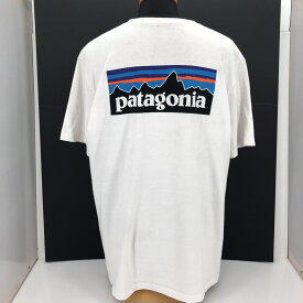 【中古】 patagonia パタゴニア P-6 ロゴポケット レスポンシビリ Tシャツ 白/ホワイト/STY39178/L メンズ 中古品 05r8789 【館林店】