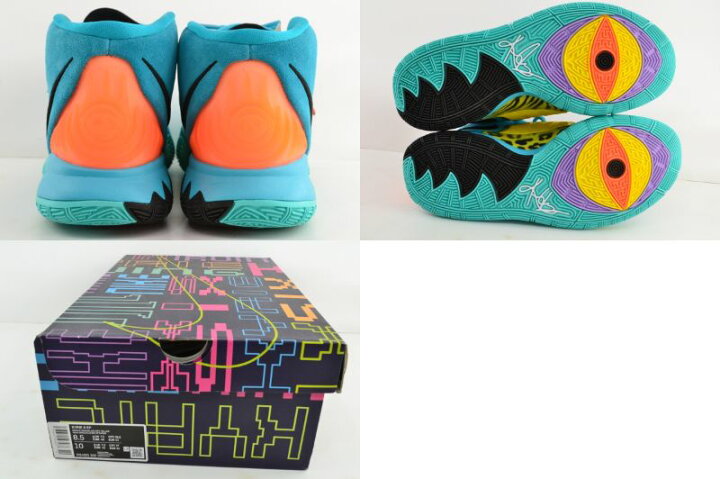 楽天市場 中古 Nike Kyrie 6 Ep ナイキ カイリー 6 Ep Bq4631 300 スニーカー 26 5cm 水色 オレンジ 箱あり 02r7290 中古品 牛久店 トレーダー 楽天市場店