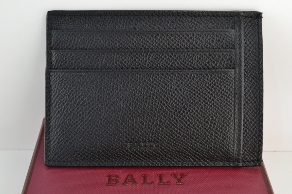 【中古】BALLY バリー BORYN カードケース パスケース 黒 ブラック 箱あり 02r8320 中古品【牛久店】