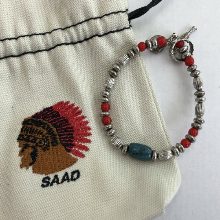 楽天市場】【中古】SAAD サード ビーズブレスレット 石付 保存袋あり 