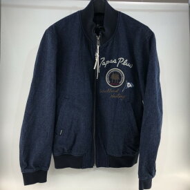 【中古】Papas+ パパス デニムブルゾン デニムジャケット D041CFJM002 サイズS 紺 ネイビー タグあり 02r15656 中古品 【牛久店】