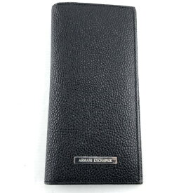 【中古】ARMANI EXCHANGE アルマーニ エクスチェンジ A|X フラップ長財布 メンズ財布 黒 ブラック 02r15726 中古品 【牛久店】