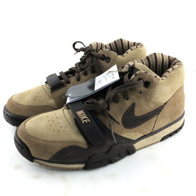 【中古】 NIKE AIR TRAINER 1 ナイキ エアトレーナー 1 "しましま" スニーカー DV6998-200 サイズ28cm 茶 ブラウン タグ・替え紐あり 02r15735 中古品 【牛久店】