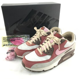 【中古】NIKE AIR MAX 90 NRG "Bacon"(2021) ナイキ エア マックス 90 NRG "ベーコン"(2021) スニーカー CU1816-100 サイズ27.5cm ベージュ×レッド×ピンク 箱・替え紐・アーチサポートあり 02r15784 中古品 【牛久店】