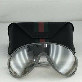 【中古】GUCCI グッチ サングラス GG 1004/S WRKL5 120 マットクリアグレー×シルバー×ブラック ケース・保存袋・カードあり 02r15921 中古品 【牛久店】