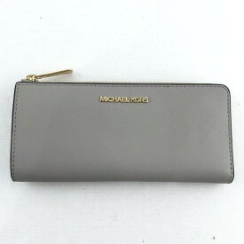 【中古】MICHAEL KORS マイケルコース L字ファスナー長財布 35T6GTVE3L レディース財布 灰 グレー 02r16214 中古品 【牛久店】