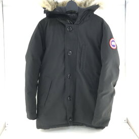 【中古】CANADA GOOSE カナダグース JASPER PARKA ダウンジャケット フード コヨーテファー付き 3220400016 3438JM サイズS 黒 ブラック 02r16425 中古品 【牛久店】