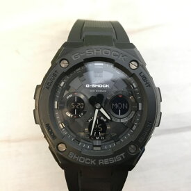 【中古】 カシオ CASIO G-SHOCK G-STEEL ブラック メンズ ソーラー電波時計 腕時計 GST-W100G-1BJF 02w00158 【牛久店】