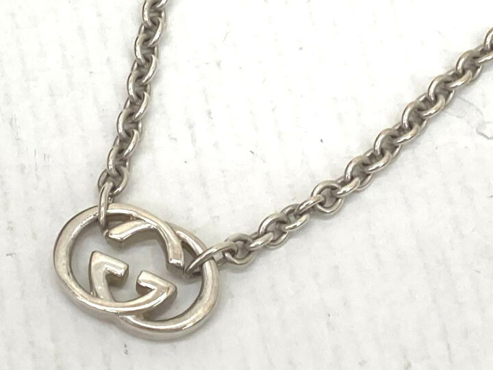 楽天市場】【中古】GUCCI グッチ インターロッキングGGネックレス 