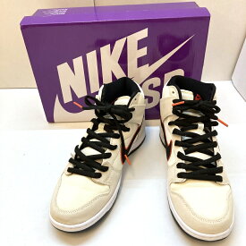 【中古】NIKE SB Dunk High "San Francisco Giants/Coconut Milk and Black" ナイキ SB ダンク ハイ "サンフランシスコ・ジャイアンツ/ココナッツ ミルク アンド ブラック" 28.5cm DO9394-100 メンズ スニーカー 03r9709【入間店】