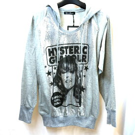 【中古】HYSTERIC GLAMOR ヒステリックグラマー Hoodie フーディ パーカー グレー FREE フリーサイズ 長袖 03r10003【入間店】