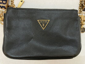 【中古】GUESS ゲス DESTINY Top Zip ShoulderBag 黒 ブラック ハンドバッグ ショルダーバッグ レディース 鞄 03r10123【入間店】