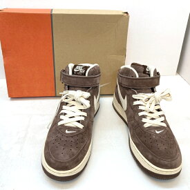 【中古】NIKE Air Force 1 Mid ’07 QS "Chocolate" ナイキ エアフォース1 ミッド ’07 QS "チョコレート" 27.5cm DM0107-200 メンズ スニーカー 03r10134【入間店】