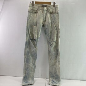 【中古】Dior HOMME ディオールオム 7E3110610200 サイズ27　ダメージ加工 スキニーデニムパンツ ジーンズ 青 メンズ/ブリーチ加工/ボトム　04r7742【八王子】