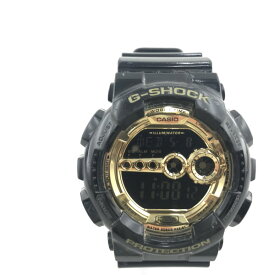 【中古】 カシオ CASIO G-SHOCK デジタル ブラック メンズ クオーツ 腕時計 GD-100GB-1JF 02w00038 【牛久店】