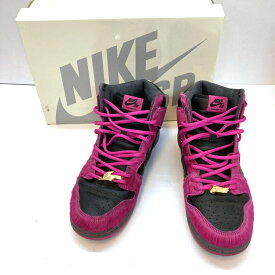 【中古】Run The Jewels × Nike SB Dunk High "Active Pink and Black" ラン ザ ジュエルズ × ナイキ SB ダンク ハイ "アクティブピンク アンド ブラック" 29.0cm US11 UK10 EU45 ベトナム製 メンズ スニーカー DX4356-600 03r10193 【入間店】