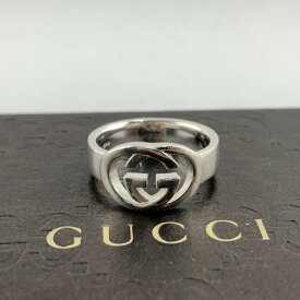 【中古】 グッチ GUCCI ダブルGリング　GGリング 15号 ユニセックス リング・指輪 シルバー925 02w00112 【牛久店】