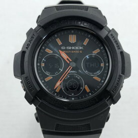 【中古】 カシオ CASIO G-SHOCK ブラック メンズ ソーラー電波時計 腕時計 AWG-M100SF-1A4ER 02w00120 【牛久店】