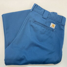 【中古】Carhartt カーハート チノパン ストレートパンツ W32 青 ブルー メンズ パンツ 03r10237【入間店】