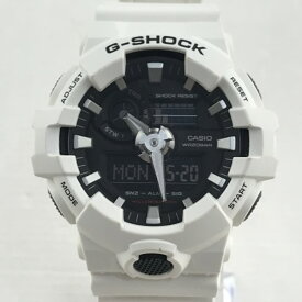 【中古】 カシオ CASIO G-SHOCK アナログ デジタル ホワイト メンズ クオーツ 腕時計 GA-700-7AJF 02w00160 【牛久店】