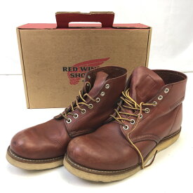 【中古】 レッドウィング RED WING 6INCH ROUND TOE 6インチ ラウンドトゥ レッド 27.5cm メンズ 靴 ブーツ 9105 01w00118 【結城店】