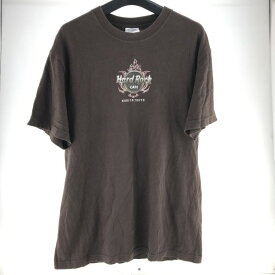 【中古】 Hard Rock Cafe ハードロックカフェ プリントTシャツ ブラウン サイズM メンズ NARITA TOKYO 半袖Tシャツ コットン 02w00254 【牛久店】