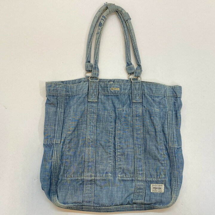楽天市場】【中古】PORTER ポーター リバーシブル デニムトートバッグ 