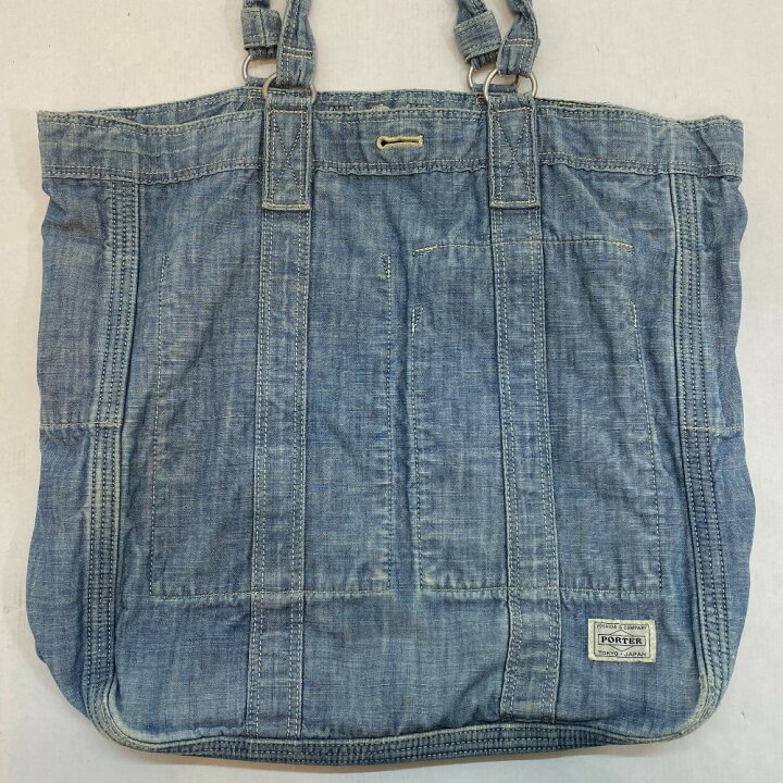 楽天市場】【中古】PORTER ポーター リバーシブル デニムトートバッグ 