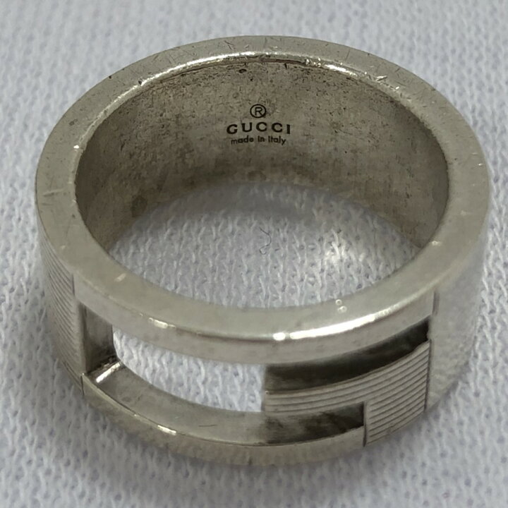 楽天市場】07w6669☆ グッチ GUCCI GGリング 10号 シルバー925 