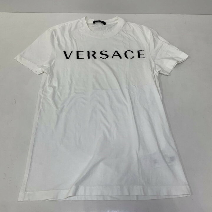 楽天市場】07w6727☆ ヴェルサーチ VERSACE ロゴエンブロイダリーT 
