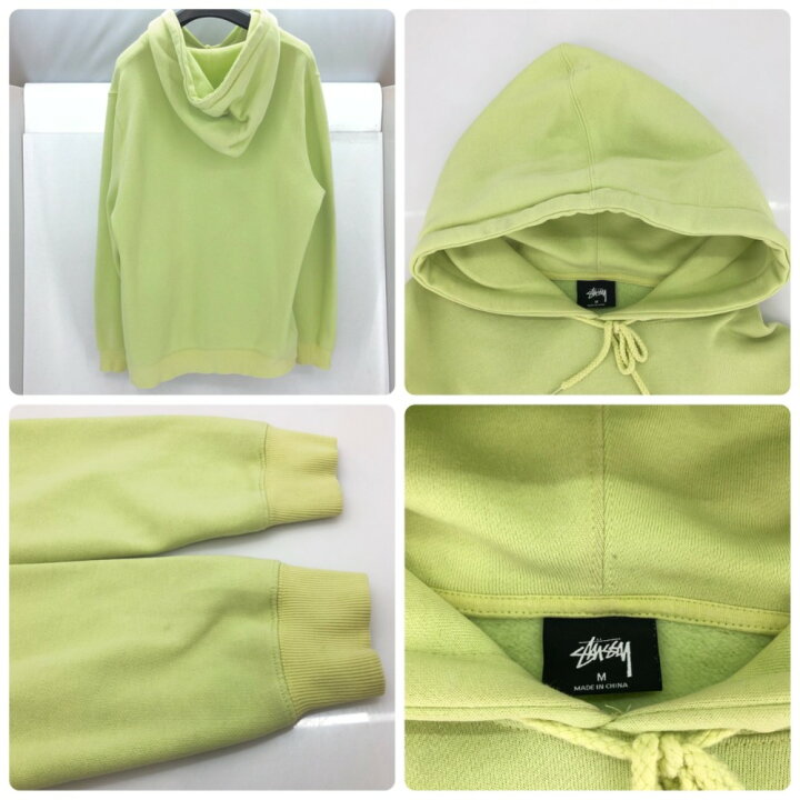 楽天市場】【中古】 ステューシー STUSSY プルオーバーパーカー 黄緑 