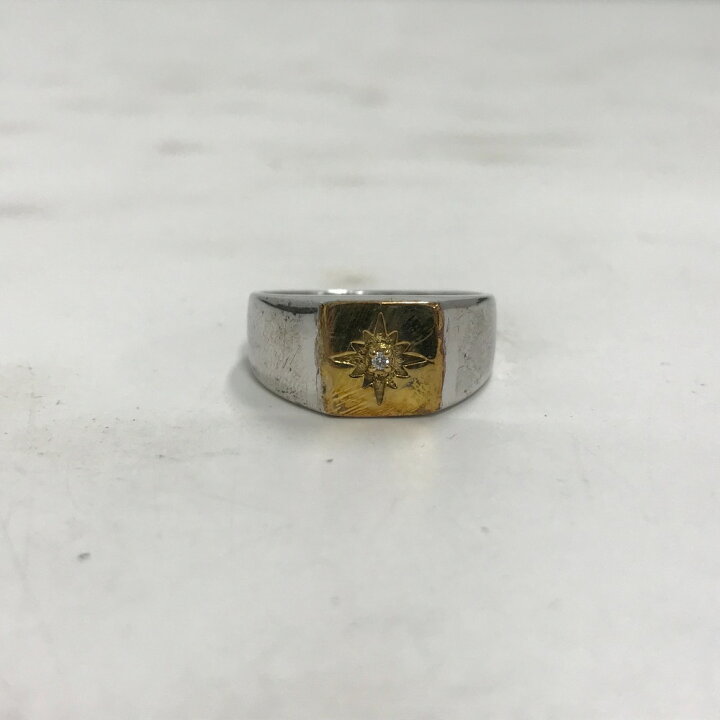 楽天市場】【中古】 SAAD サード スクエアタイプ シグネットリング 23  
