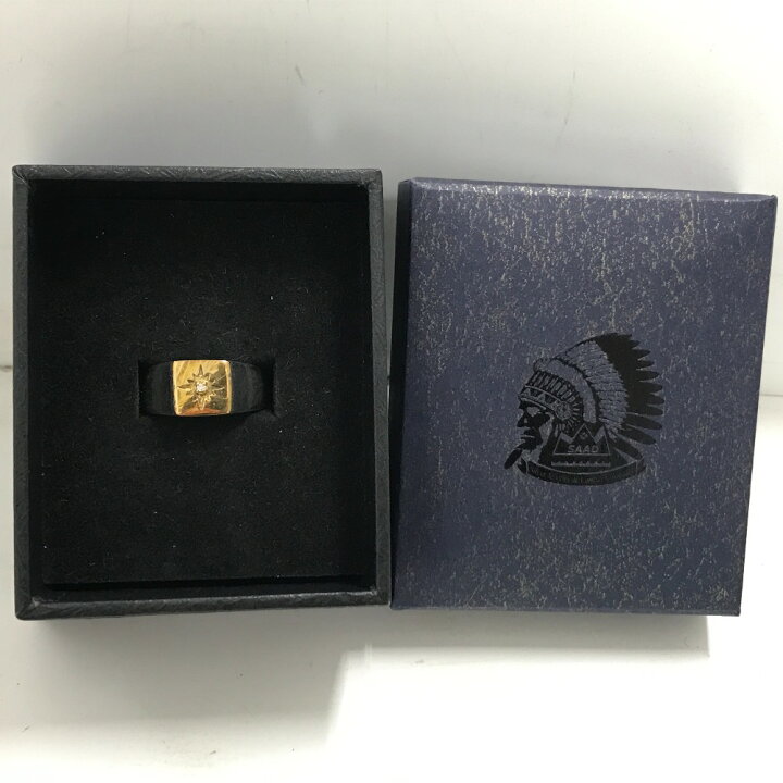 楽天市場】【中古】 SAAD サード スクエアタイプ シグネットリング 23  