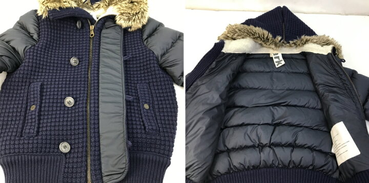 楽天市場】【中古】 バーク BARK ダウンジャケット ニット×ダウン 