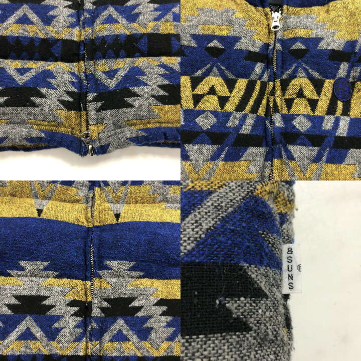 楽天市場】【中古】 ANDSUNS アンドサンズ 中綿ベスト ブルー サイズM 
