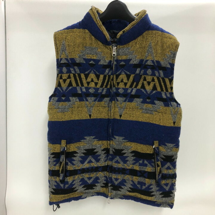 楽天市場】【中古】 ANDSUNS アンドサンズ 中綿ベスト ブルー サイズM 