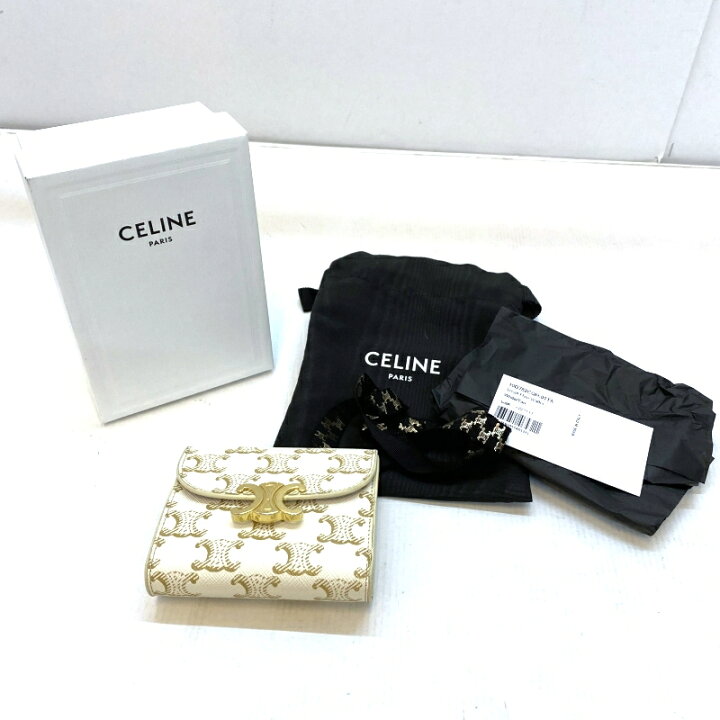 楽天市場】【中古】CELINE セリーヌ スモールウォレット トリオンフ  