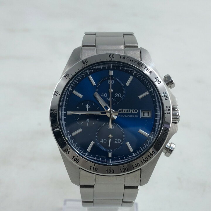 楽天市場】【中古】 セイコー SEIKO スピリット クロノグラフ シルバー  