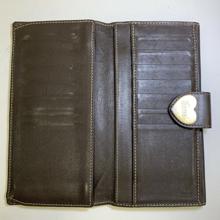 楽天市場】【中古】 GUCCI グッチ ロングウォレット 長財布 ハート 