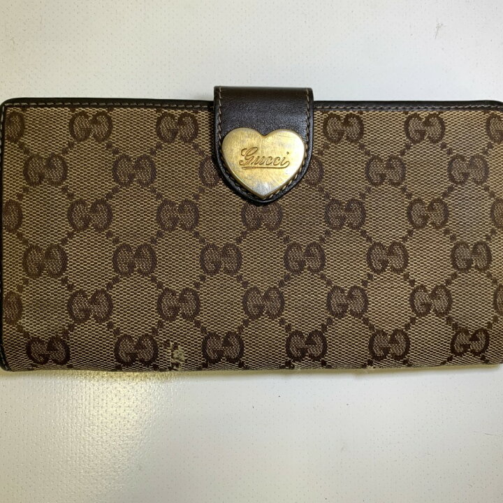 楽天市場】【中古】 GUCCI グッチ ロングウォレット 長財布 ハート 