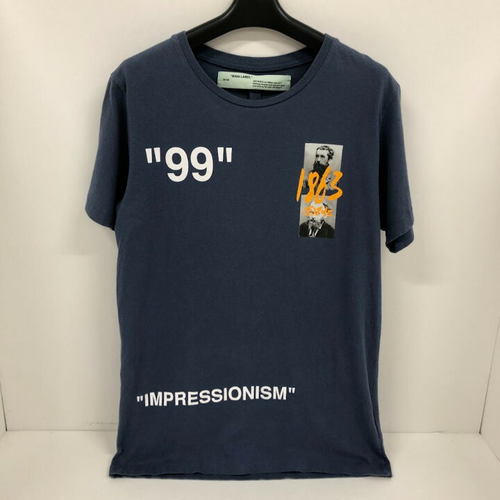 楽天市場】【中古】 オフホワイト OFF-WHITE IMPRESSIONISM Tee Blue 