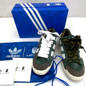 【中古】 A BATHING APE®︎ × adidas Originals Lawsuit N BAPE 1st Camo Shadow Green アベイシングエイプ × アディダス オリジナルス ロースーツ N ベイプ 1st カモ シャドーグリーン 26.5cm メンズ スニーカー IE6117 03w21957 【入間店】