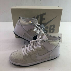 04w5519∞※【中古】 ANTIHERO × NIKE SB DUNK HIGH QS アンタイヒーロー ナイキ スケートボーディング ダンク ハイ QS HM5837-100 27cm ホワイト/ホワイト-ブラック スニーカー 【八王子店】