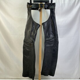 【中古】 バンソン VANSON レザーチャップス サイズ23 ブラック USA製 メンズ バイクウェア 01w-6140 【結城店】