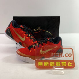 04w6753▽※【中古】Nike Kobe 9 Low Protro EM China IH1400-600 ナイキ コービー9 ロー プロトロ EM チャイナ/ユニバーシティレッド アンド メタリックゴールド 25.5cm【八王子店】