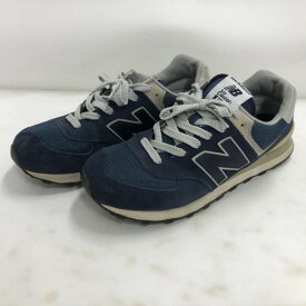 【中古】 NEW BALANCE （ニューバランス） ローカット スニーカー ML574VN メンズ 27.5cm メンズ ネイビー ホワイト 紺 白 02r16504 中古品 【牛久店】