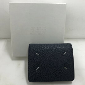 【中古】 Maison Margiela （メゾン マルジェラ） 2つ折り財布 レザーウォレット レディース 紺 ネイビー S56UI-0140 箱あり 02r16550 中古品 【牛久店】