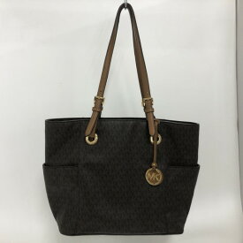 【中古】 MICHAEL KORS (マイケルコース) SIGNATURE TOTE トートバッグ 30H6GTTT3V 茶 ブラウン 02r16909 中古品 【牛久店】