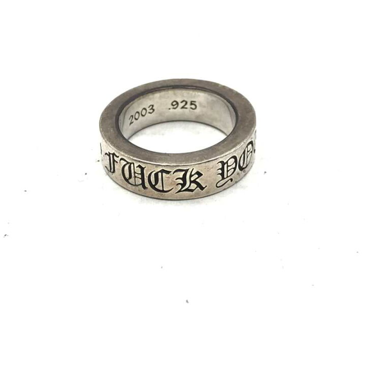 楽天市場 中古 Chrome Hearts クロムハーツ Spacer スペーサーリング Fuck You 6mm Fuck You 指輪 8号 キズあり メンズ 証明書 ショッパーあり 中古品 01r4685 結城店 トレーダー 楽天市場店
